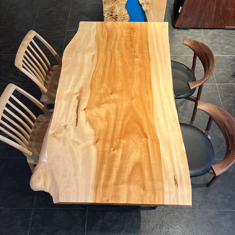 【SOLD OUT】一枚板　トチ　385-4　(W165cm)　ダイニングテーブル