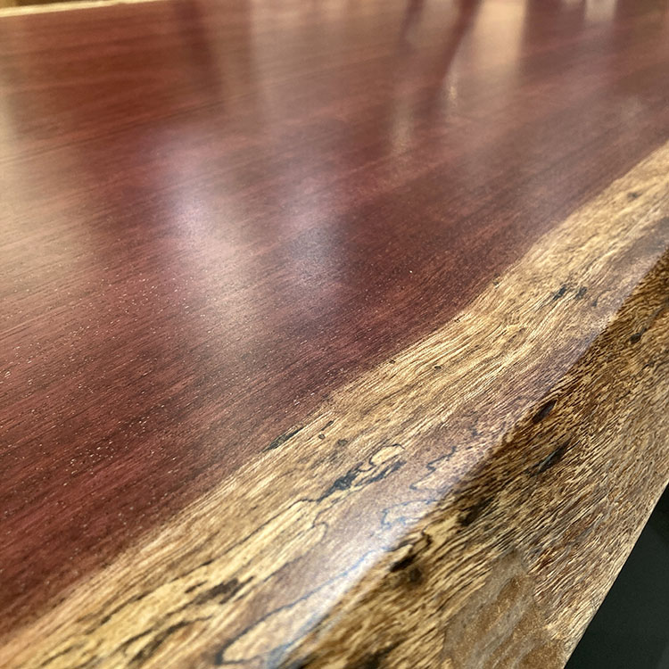 一枚板　パープルハート　704-8-4　(W150cm)　ダイニングテーブル