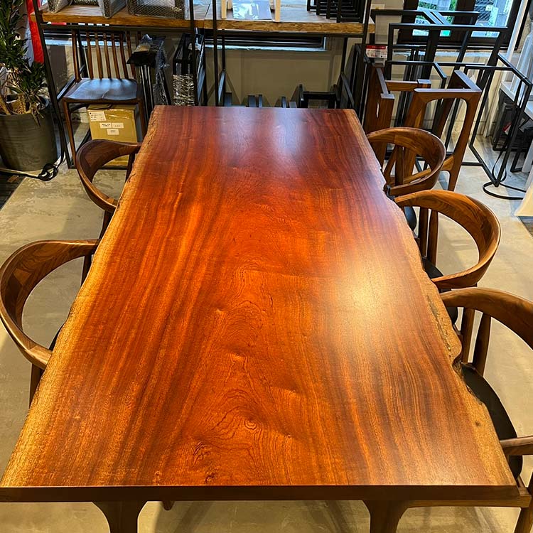 一枚板　サペリ　273-1/2-10-2　(W190cm)　ダイニングテーブル