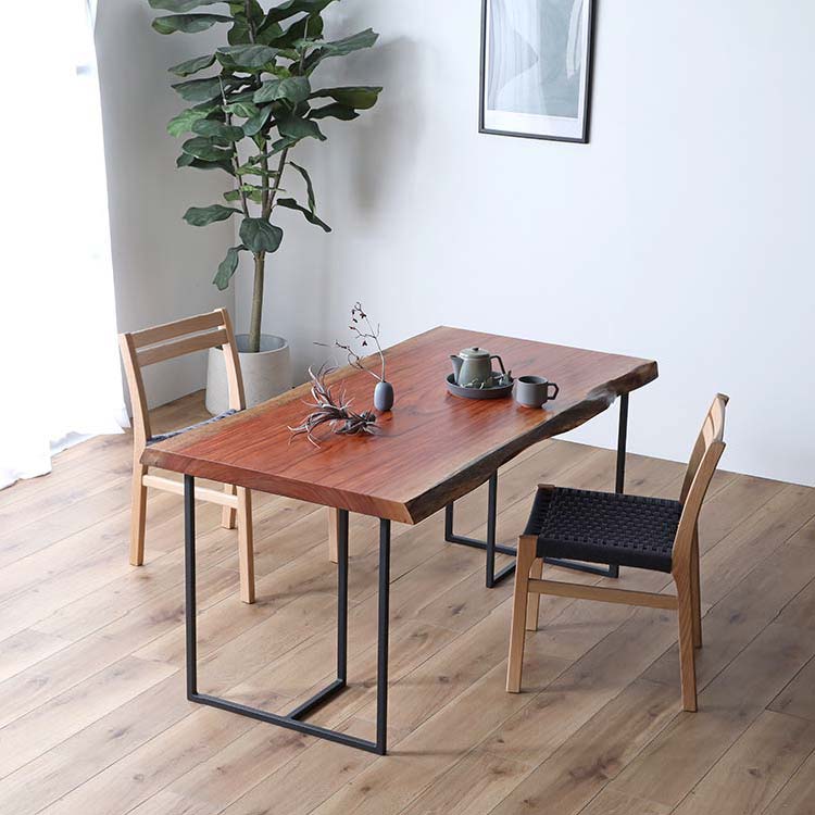 一枚板　エビアラ　783-2/3-10-1　(W150cm)　ダイニングテーブル