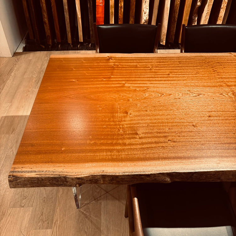 【SOLD OUT】一枚板　サペリ　803-2/2-12-1　(W240cm)　ダイニングテーブル