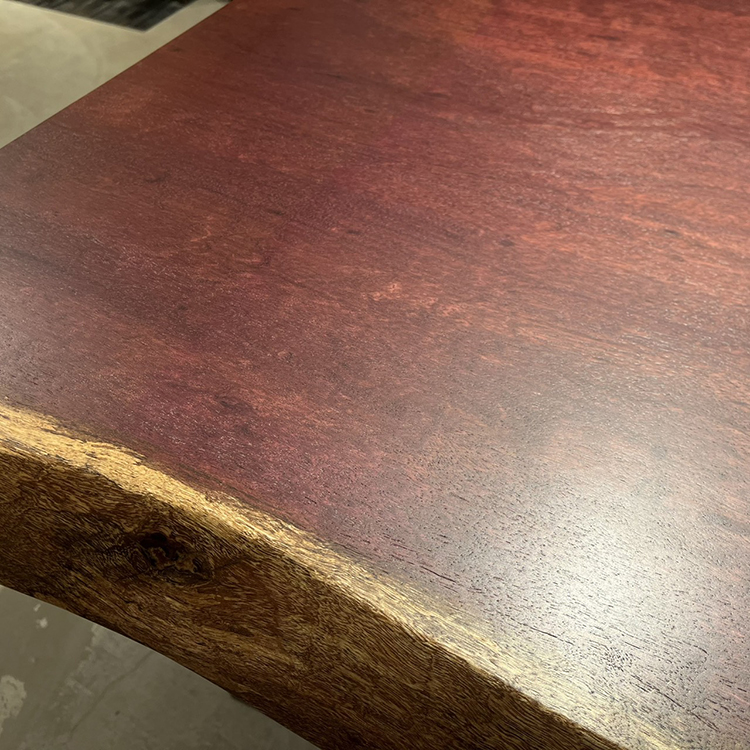 一枚板　パープルハート(杢)　654-2/2-15-2　(W180cm)　アウトレット品