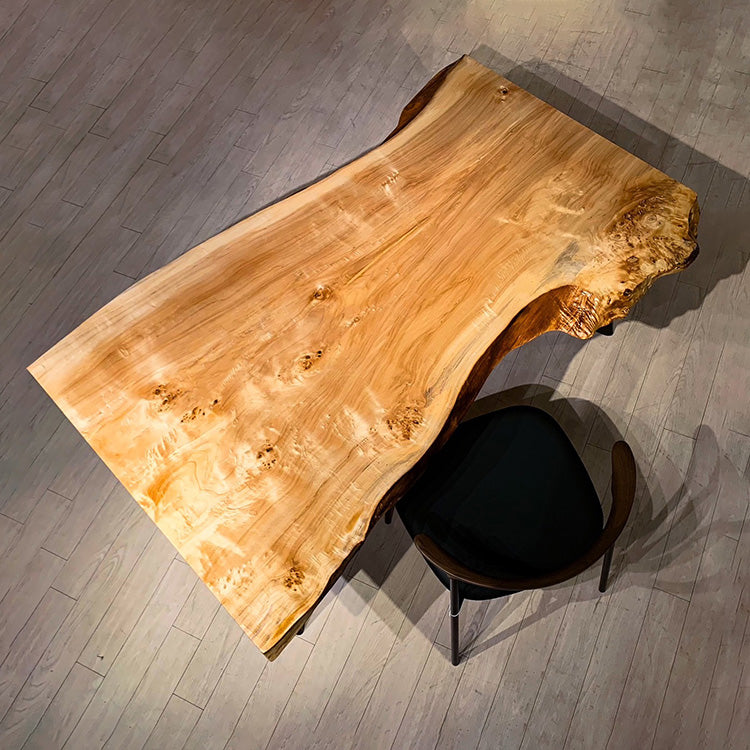 【SOLD OUT】一枚板　ポプラ　265-4　(W150cm)　ダイニングテーブル