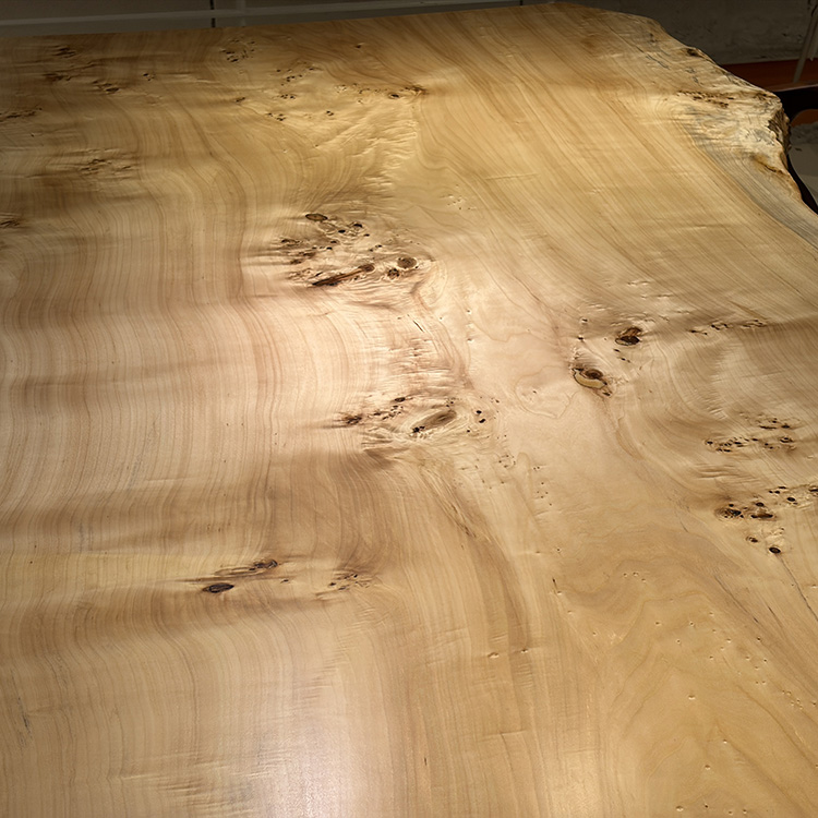 一枚板　ポプラ　265-11　(W210cm)　ダイニングテーブル