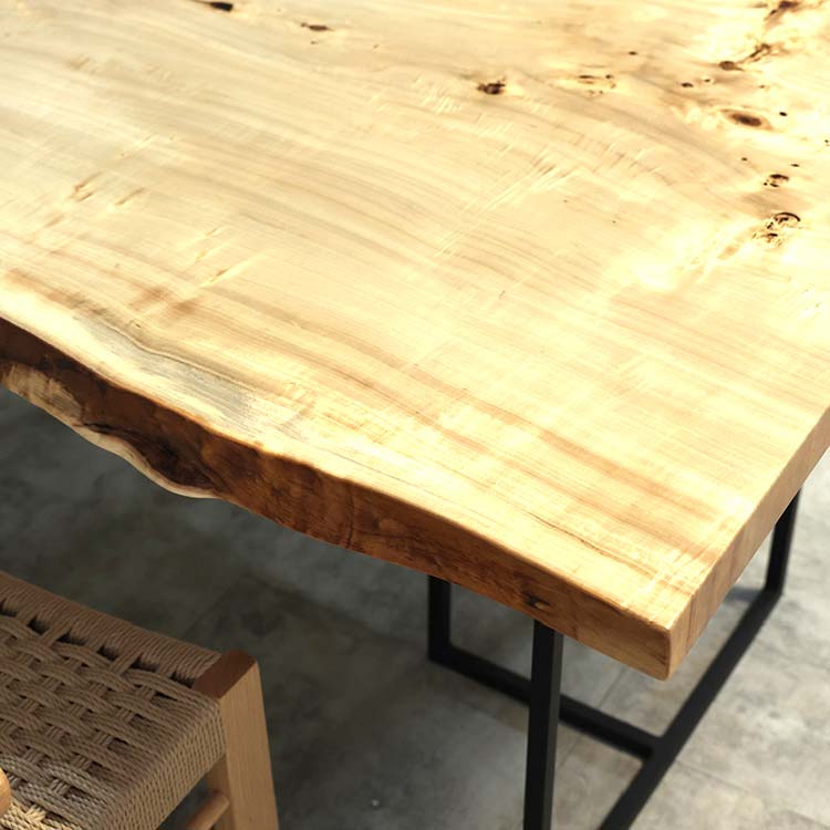 【SOLD OUT】一枚板　ポプラ　260-5　(W190cm)　ダイニングテーブル