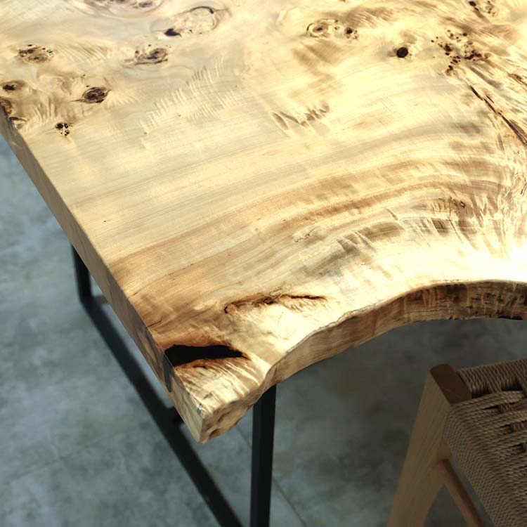 【SOLD OUT】一枚板　ポプラ　260-5　(W190cm)　ダイニングテーブル