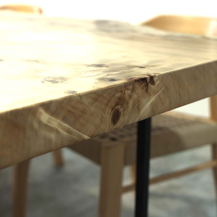 【SOLD OUT】一枚板　ポプラ　260-5　(W190cm)　ダイニングテーブル