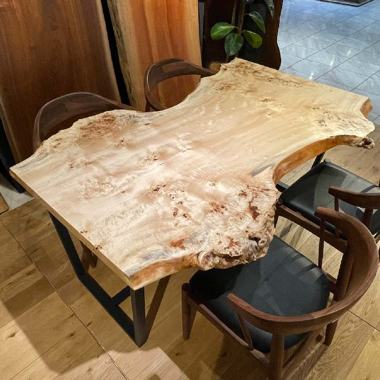 【SOLD OUT】一枚板テーブル　ポプラ　260-8　(W150cm)　