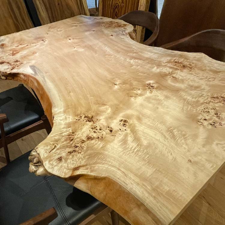 【SOLD OUT】一枚板テーブル　ポプラ　260-8　(W150cm)　
