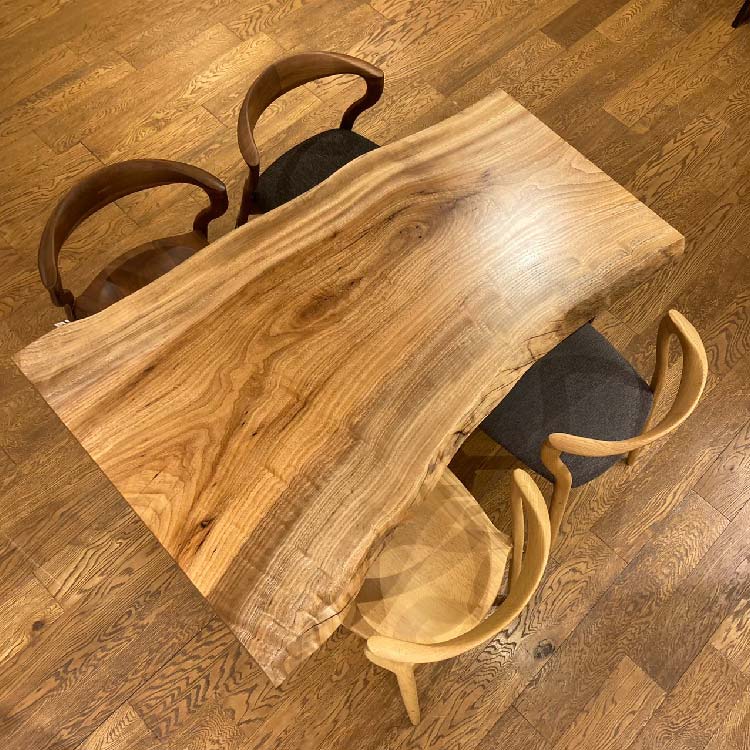 【SOLD OUT】一枚板　クス　6079-8　(W150cm)　ダイニングテーブル