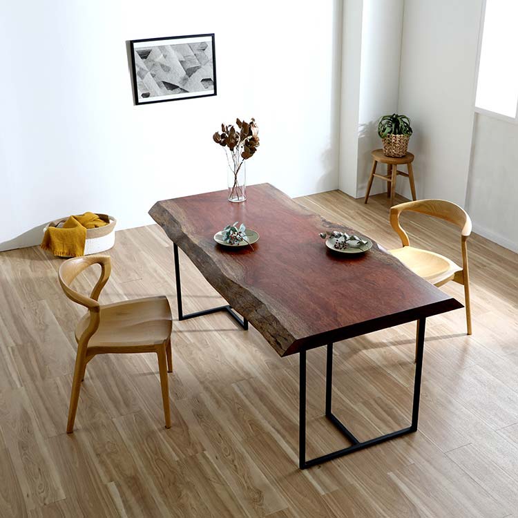 一枚板　ブビンガ　SK-4-8-3　(W170cm)　ダイニングテーブル