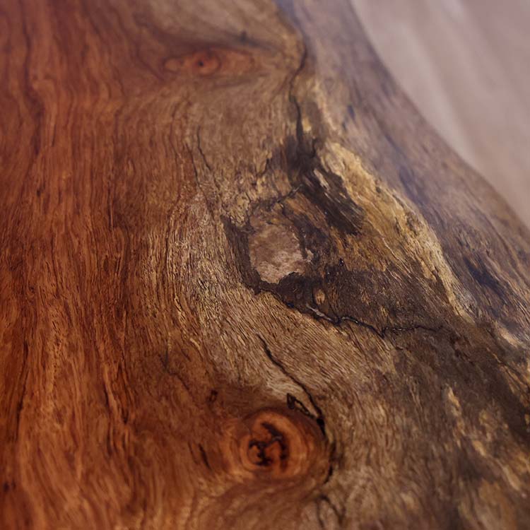 一枚板　ブビンガ　SK-4-8-3　(W170cm)　ダイニングテーブル