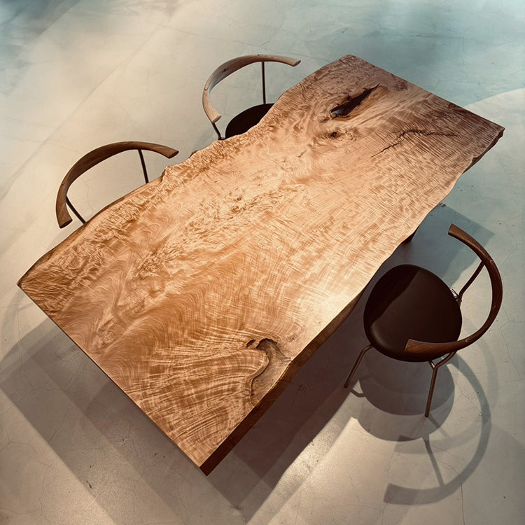 【SOLD OUT】一枚板　トチ(杢)　K-TK-1081-5　(W190cm)　ダイニングテーブル