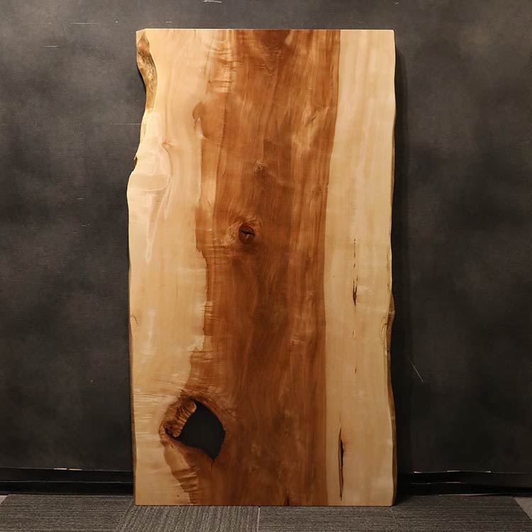 【SOLD OUT】一枚板　トチ(杢)　1021-18　(W185cm)　ダイニングテーブル