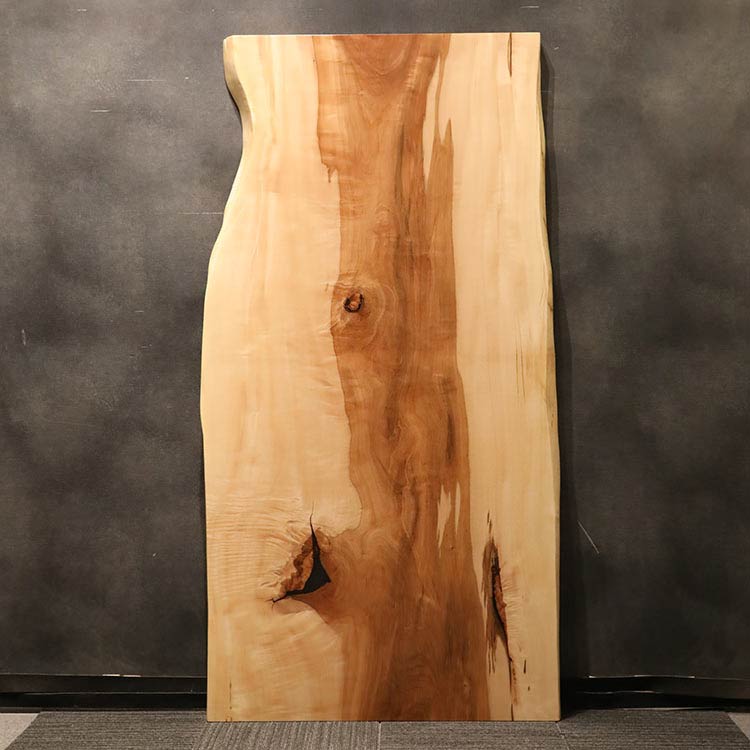 【SOLD OUT】一枚板　トチ(杢)　1021-17　(W200cm)　ダイニングテーブル
