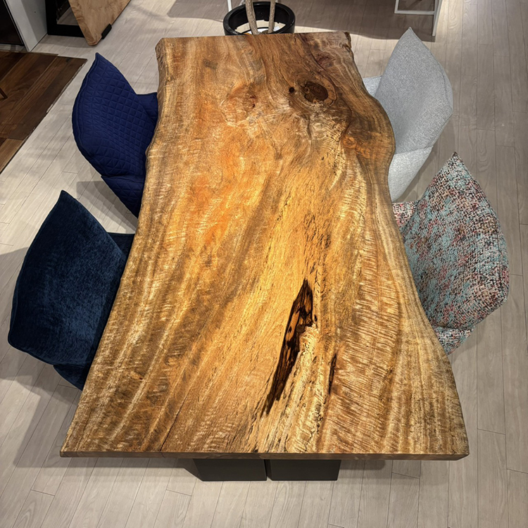 一枚板テーブル　マンゴ(杢)　IW-12　(W200cm)