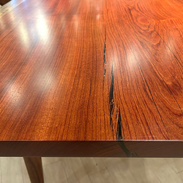 一枚板　ブビンガ　1654-2/2-11　(W230cm)　ダイニングテーブル