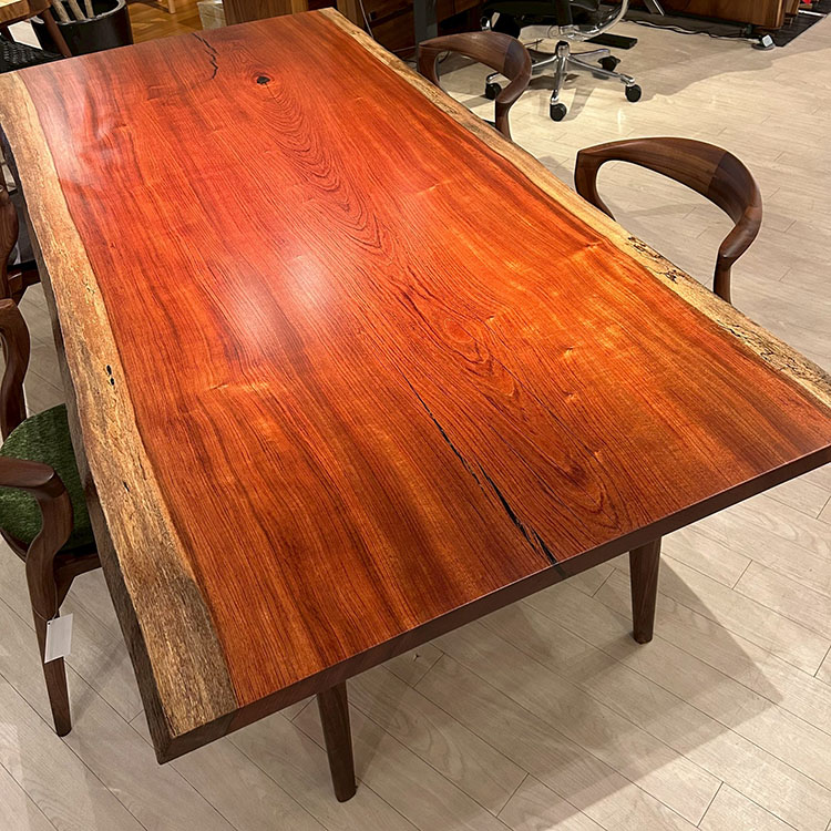 一枚板　ブビンガ　1654-2/2-11　(W230cm)　ダイニングテーブル