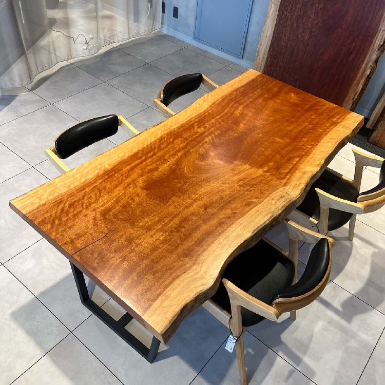 【SOLD OUT】一枚板　ボセ(杢)　294-2/3-5　(W185cm)　ダイニングテーブル