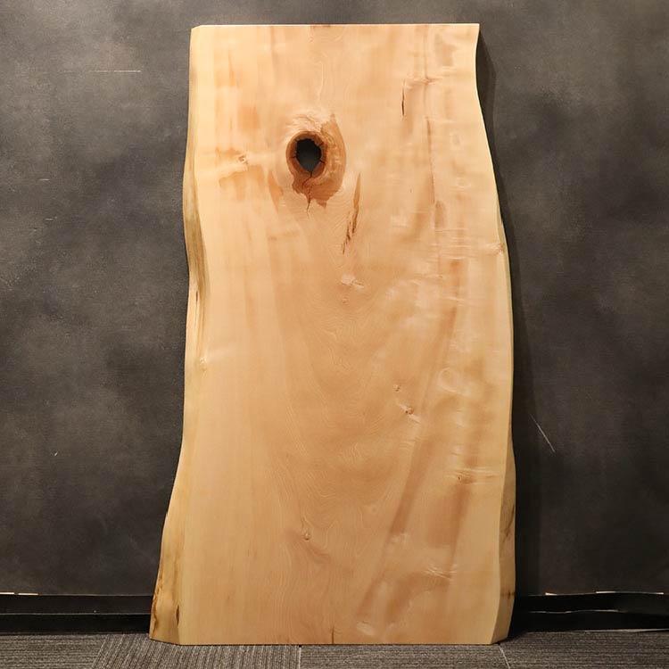 【SOLD OUT】一枚板　トチ(杢)　1021-5　(W160cm)　ダイニングテーブル