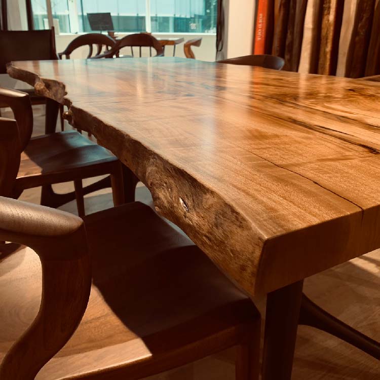 【SOLD OUT】一枚板　タブ / 椨　212-6　(W170cm)　ダイニングテーブル
