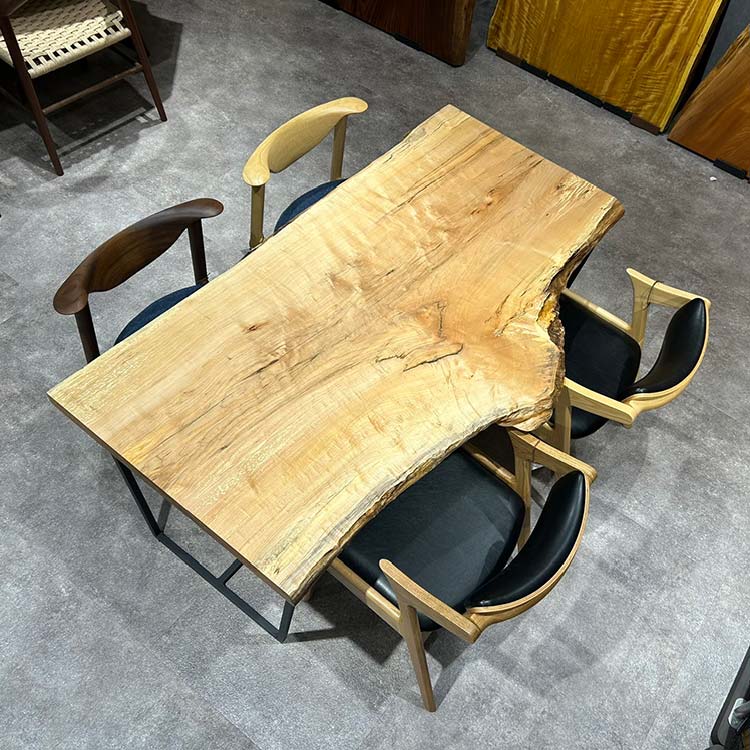【SOLD OUT】一枚板　カエデ / 楓(杢)　78-7　(W150cm)