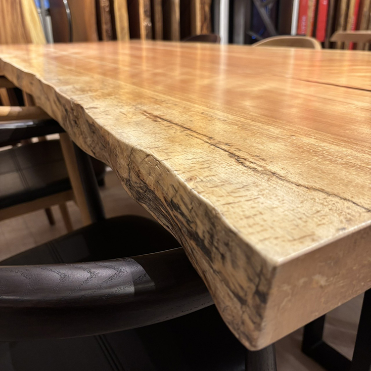 一枚板　マカバ / 真樺(杢)　5020-5　(W210cm)　ダイニングテーブル