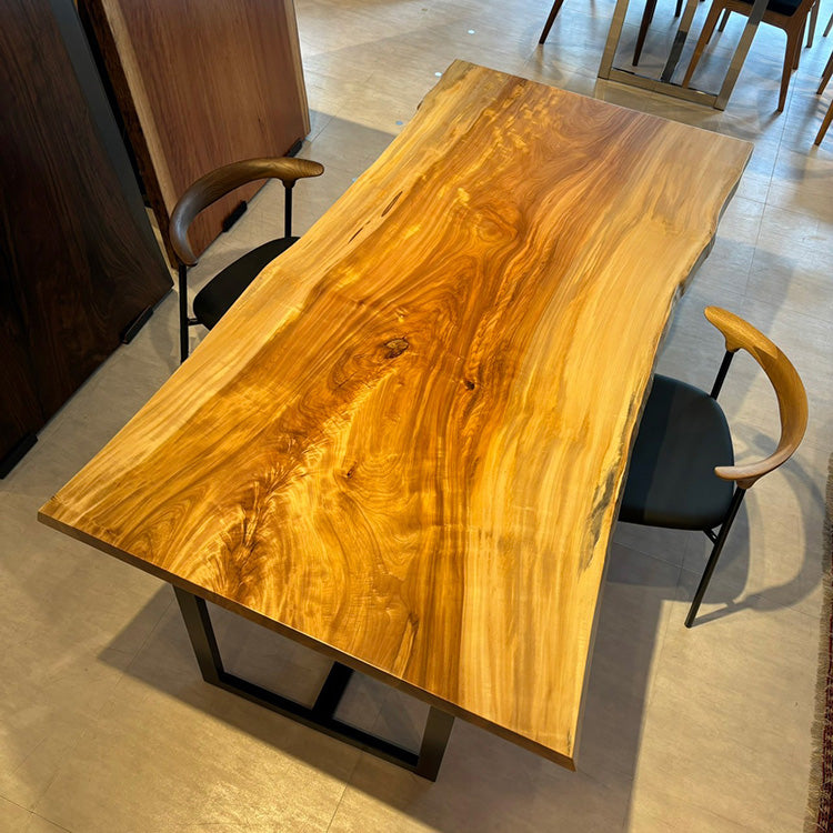 【SOLD OUT】一枚板　トチ / 栃(杢)　1011-6　(W185cm)　ダイニングテーブル