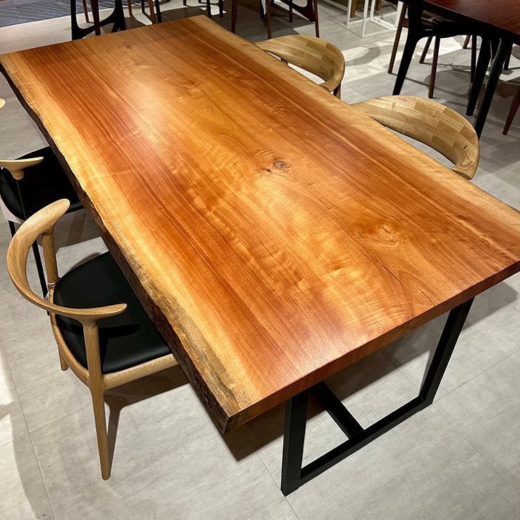 一枚板　ボセ(杢)　297-3/3-14-1　(W200cm)　ダイニングテーブル