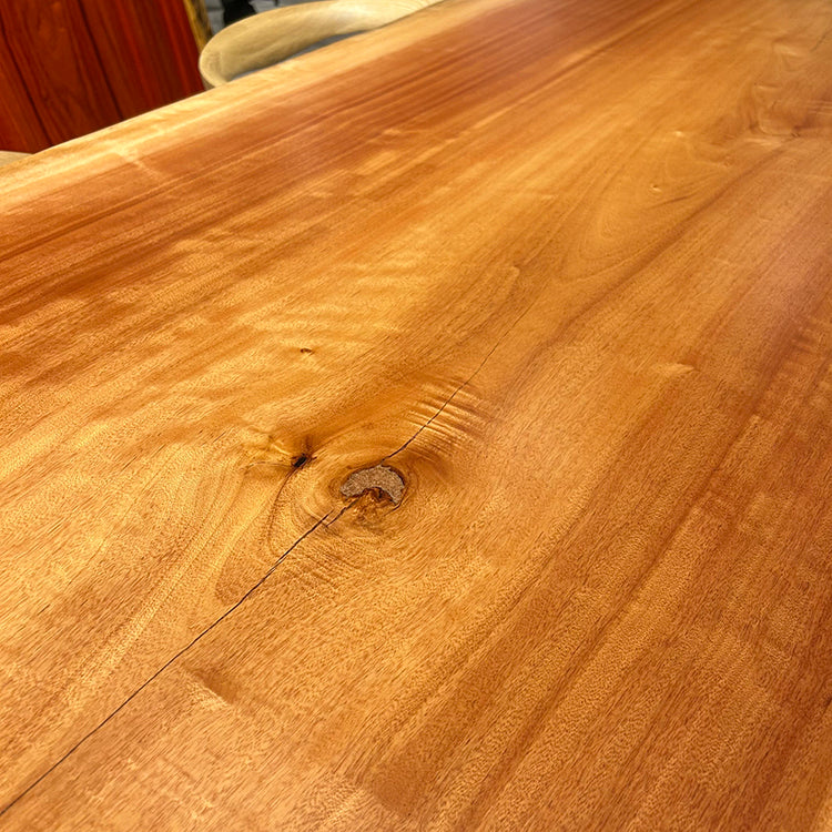 一枚板　ボセ(杢)　297-3/3-14-1　(W200cm)　ダイニングテーブル