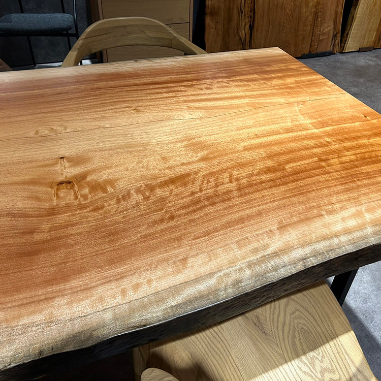 一枚板　ボセ(杢)　297-3/3-11　(W230cm)　ダイニングテーブル