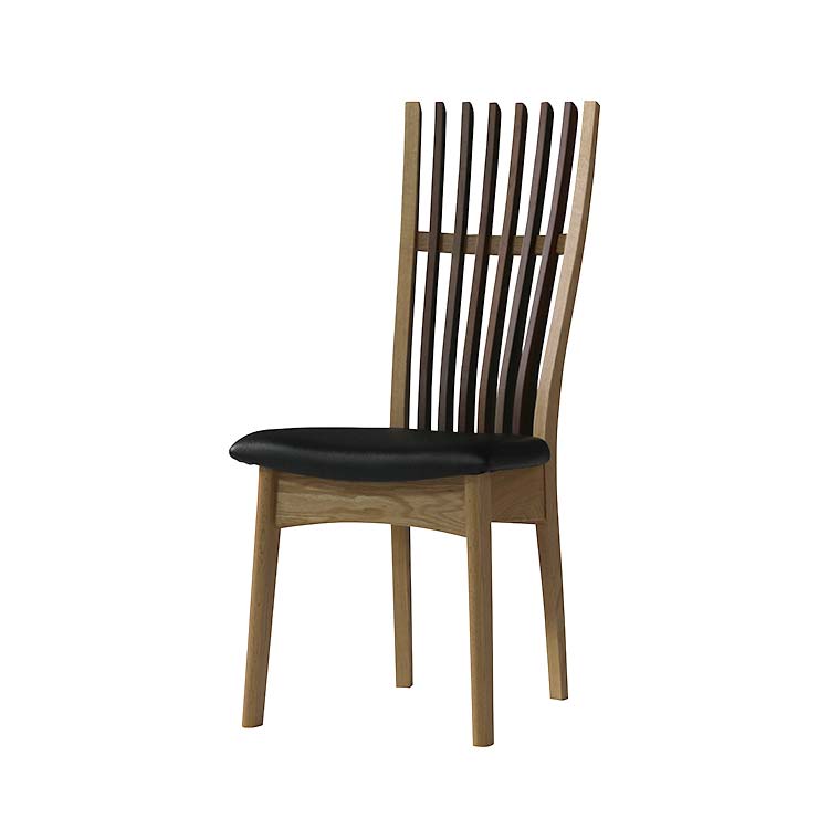 シナリ　ダイニングチェア　ウォールナット/レッドオーク