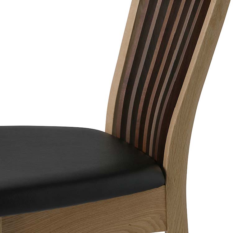 シナリ　ダイニングチェア　ウォールナット/レッドオーク