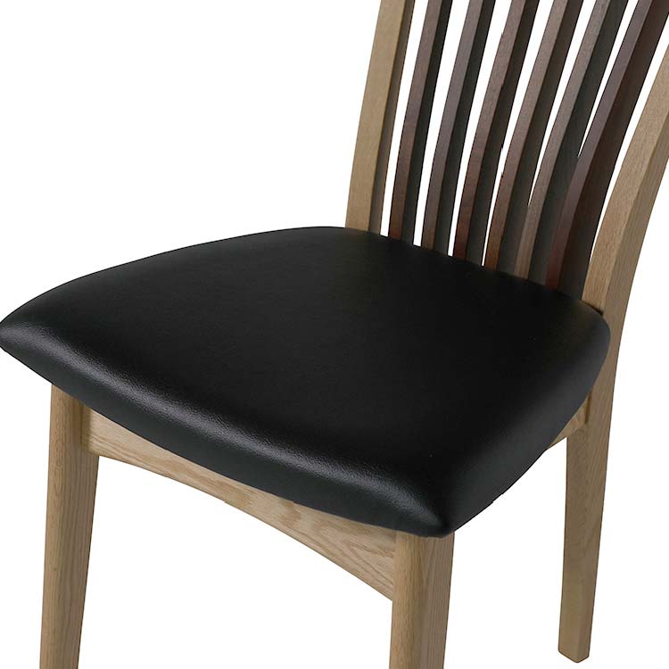 シナリ　ダイニングチェア　ウォールナット/レッドオーク