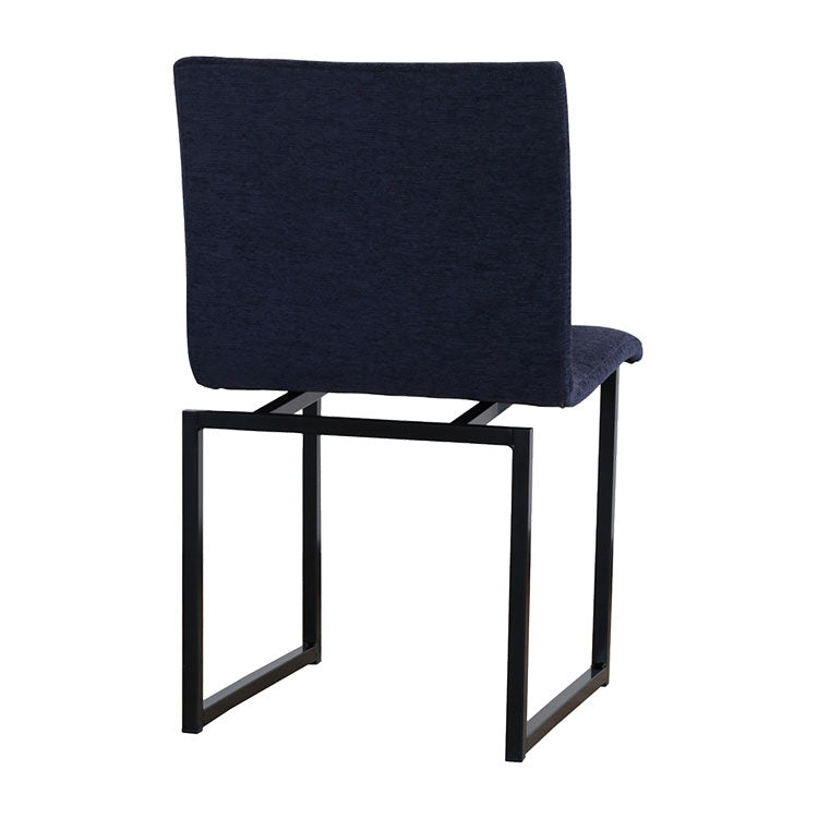 カラス ダイニングチェア スチール脚 ファブリック