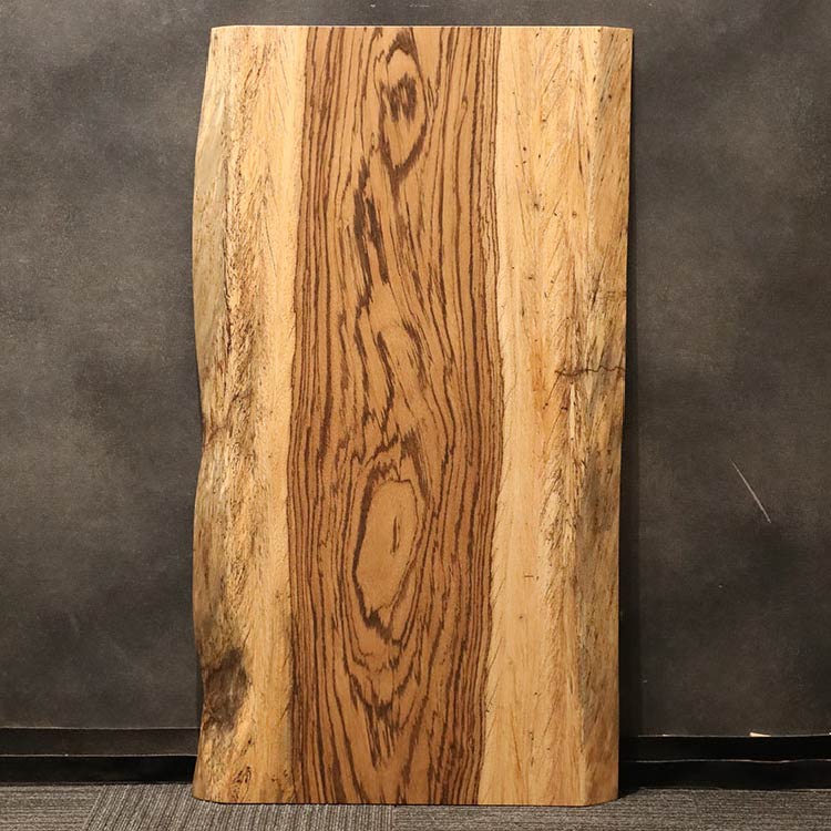 【SOLD OUT】一枚板　ゼブラウッド　513-1/2-2-1　(W130cm)　ローテーブル
