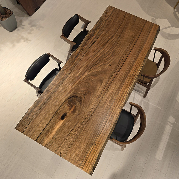 一枚板　パプアニューギニアウォールナット　250-23　(W220cm)　ダイニングテーブル