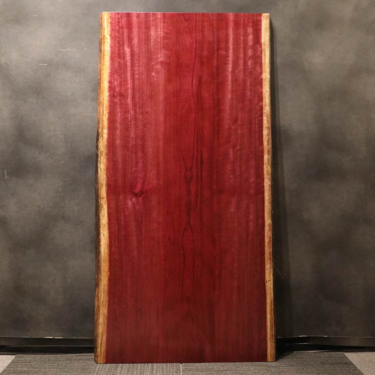 一枚板　パープルハート(杢)　651-2/2-16-1　(W210cm)　ダイニングテーブル