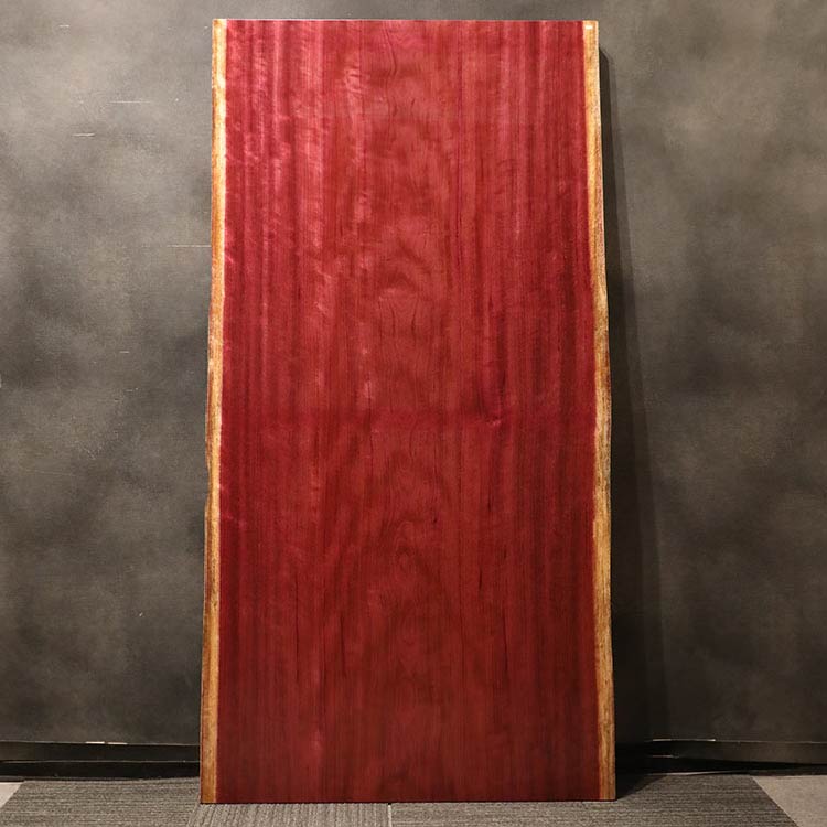 一枚板　パープルハート(杢)　651-2/2-16-1　(W210cm)　ダイニングテーブル