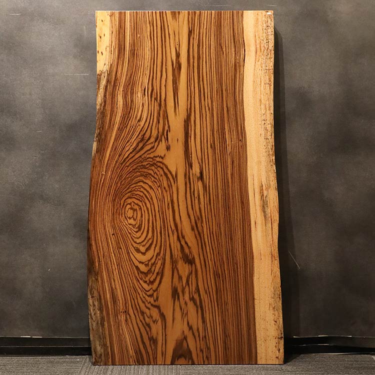 一枚板　ゼブラウッド　516-4-1-1　(W180cm)　ダイニングテーブル