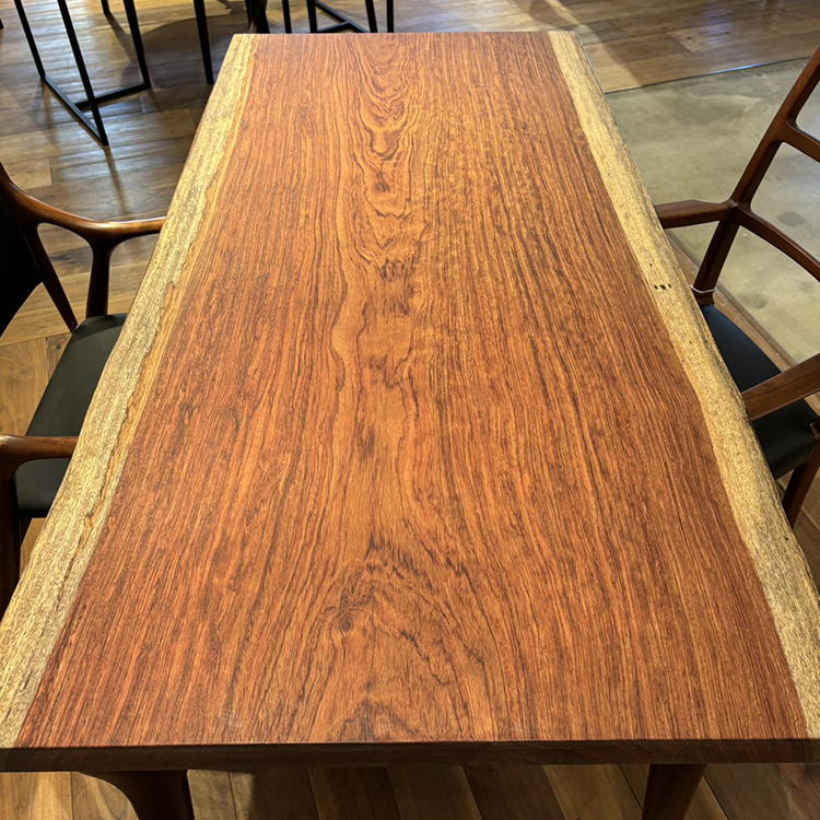 一枚板　ブビンガ　1659-1-2　(W140cm)　ローテーブル