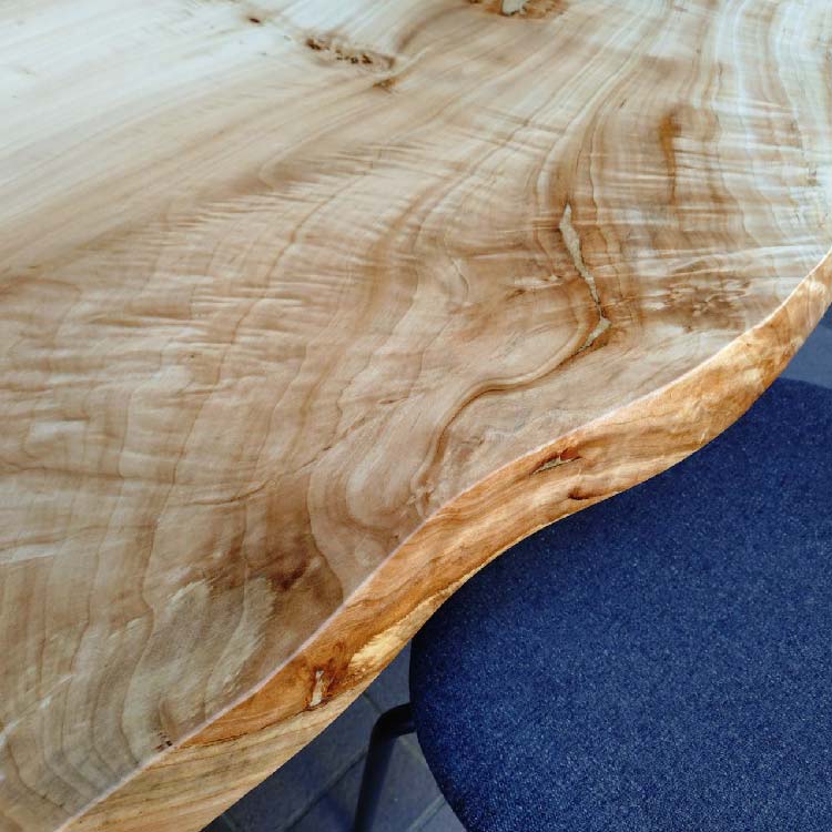 一枚板　ポプラ　263-9　(W220cm)　ダイニングテーブル