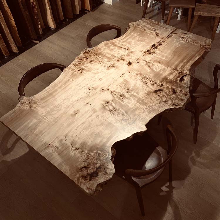 【SOLD OUT】一枚板　ポプラ(杢)　268-6　(W205cm)