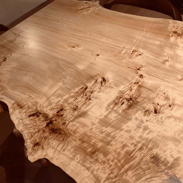 【SOLD OUT】一枚板　ポプラ(杢)　268-6　(W205cm)