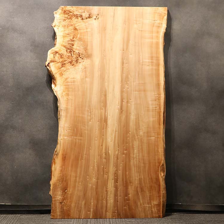 一枚板　ポプラ　270-1/2-6　(W200cm)　ダイニングテーブル