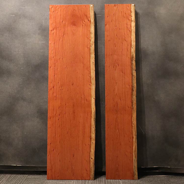 【SOLD OUT】一枚板　レッドオバンコール　1802-6-2+6-3(W190cm)テレビボード