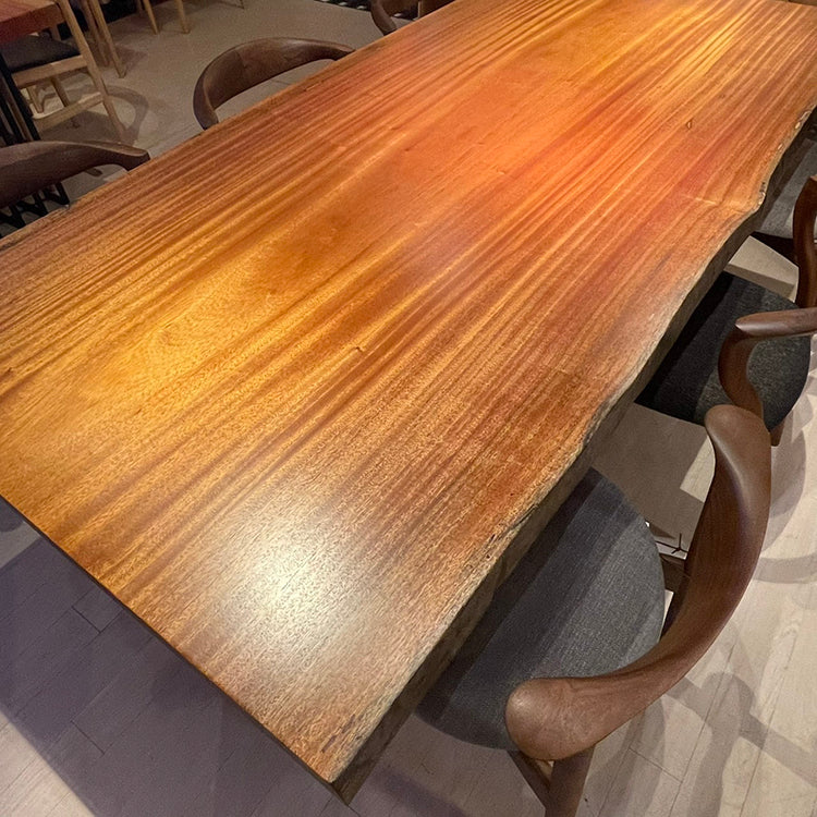 一枚板　アフリカンマホガニー(杢)　368-4　(W220cm)