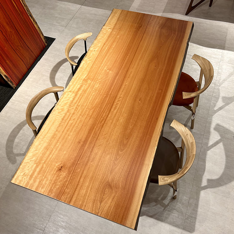 一枚板　ボセ(杢)　295-1/2-7-2　(W220cm)　ダイニングテーブル