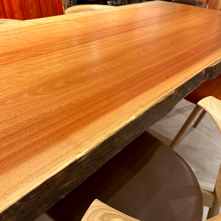 一枚板　ボセ(杢)　295-1/2-7-2　(W220cm)　ダイニングテーブル