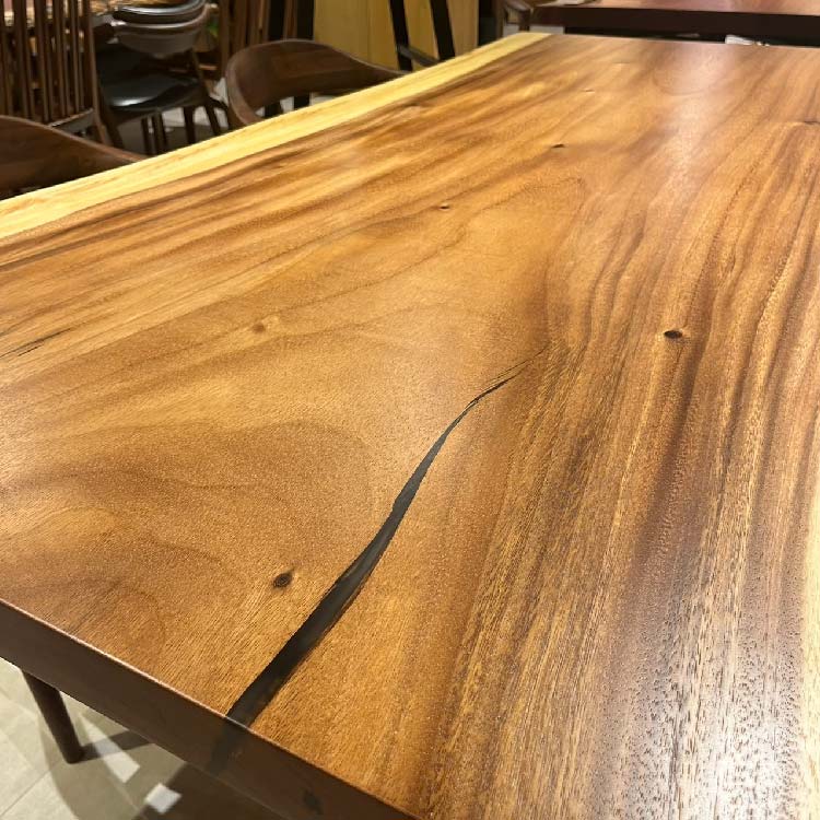 【SOLD OUT】一枚板テーブル　モンキーポッド　275-4-1　(W180cm)